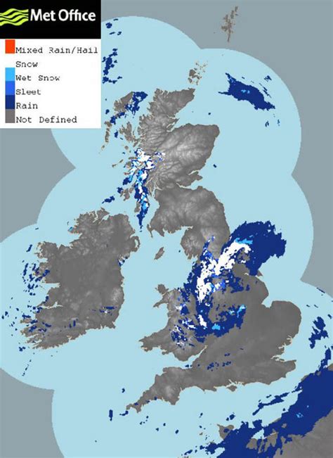 Snow Uk Map Where Is It Snowing Today What Time Will It