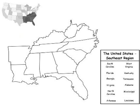 Southeast States And Capitals Quiz Printable Free Printable Templates