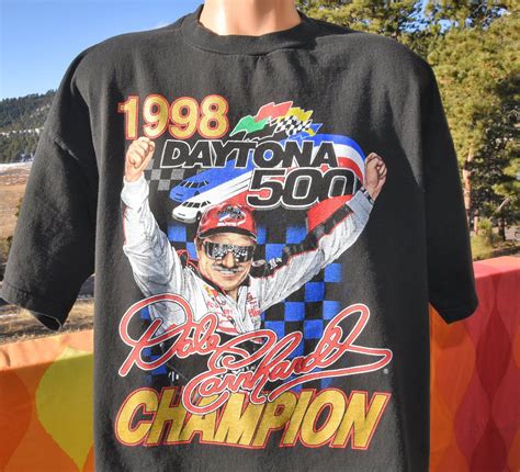 90s Vintage Dale Earnhardt T Shirt Nascar Daytona 500 Chevy Car Racing