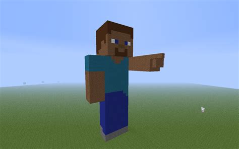 Giant Navigation Steve Minecraft Project