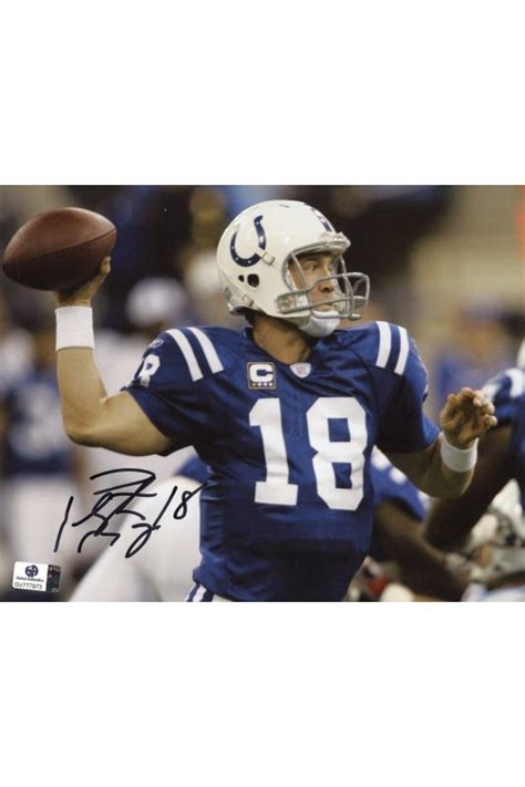 Peyton Manning Signed 8x10 Photo Autographed Auto Ga Gai Coa Colts