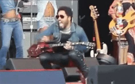 Sip On This Rockin Out With His Cock Out Lenny Kravitz Is