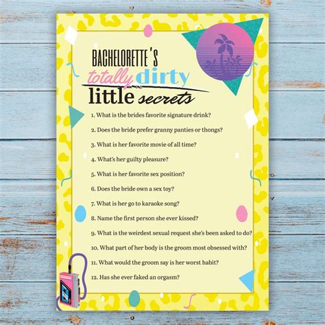 Printable Bachelorette Party Game Downloadable Games Hen Etsy