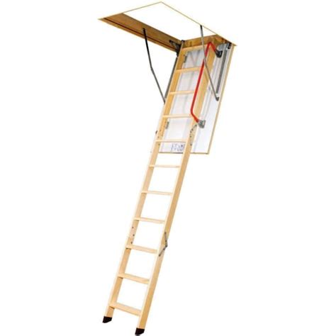 Fakro Lwk Komfort 4 Section Wooden Loft Ladder 2 8m X 70cm X 94cm Armstrong Cheshire
