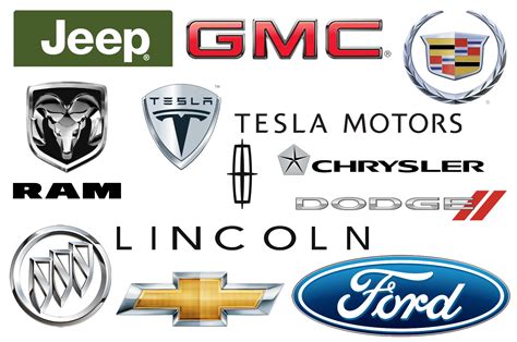 American Car Brands And Their Logos American Car Logos Car Brands Car Brands Logos