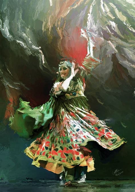 Pashtun Female Cultural Dancing Attan 45t Painting By Gull G Saatchi Art