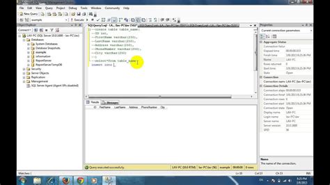 The sql insert into select syntax. create table and insert into in sql server 2008 - YouTube