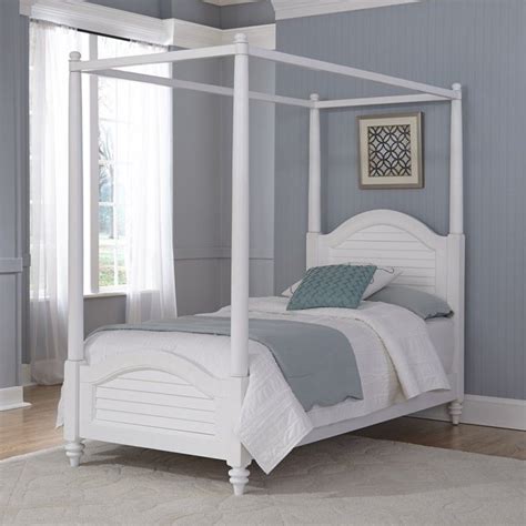 My wife has always wanted a canopy bed, so before our big move to michigan, we sold all of our bedroom dream vacation. Wood Twin Canopy Bed in White - 5543-410