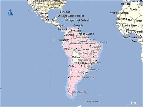 Suedamerika Karte World Of Map
