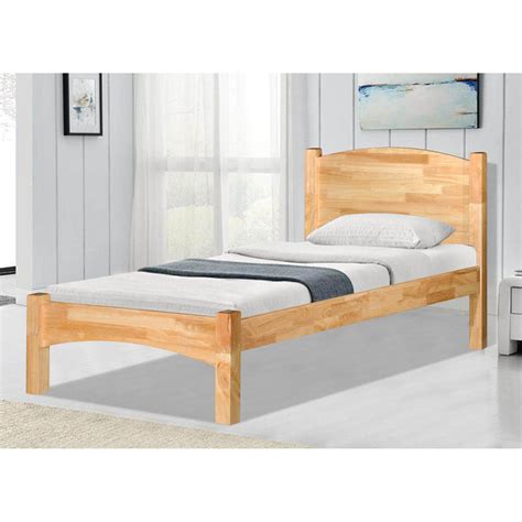 Ready Stock Furniture Art Design Full Solid Wooden Single Bed Frame