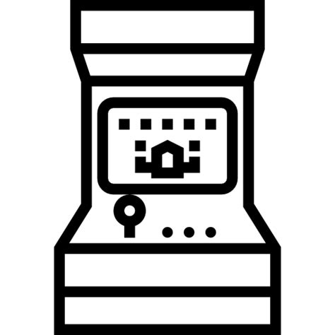 Arcade Machine Black Icon Vector Png Png Play