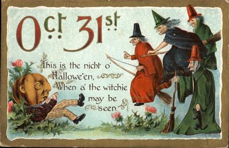 Oct 31st Halloween Postcard