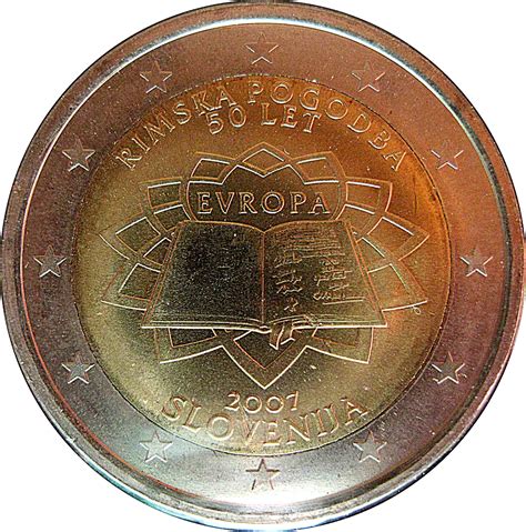 2 Euro Treaty Of Rome Slovenia Numista