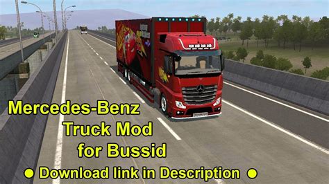 mercedes benz truck mod  bussid bus simulator indonesia youtube