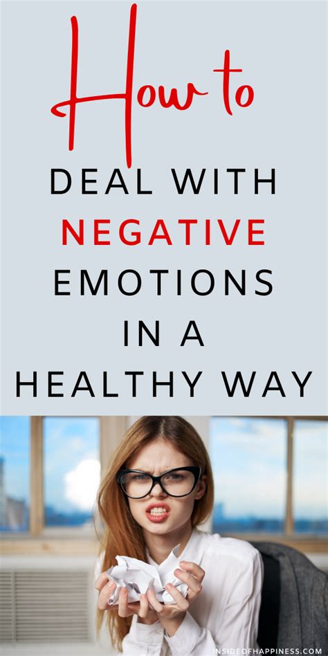 How To Deal With Negative Emotions In A Healthy Way Negative Emotions