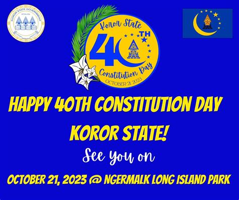 Koror State 40th Constitution Day Pristine