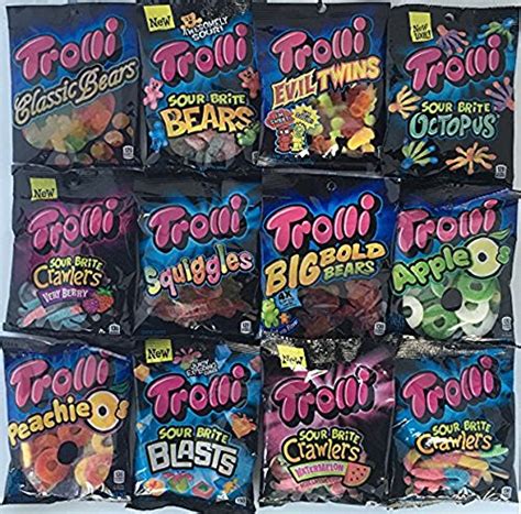 Trolli Gummy Candy Variety Bundle 12 Different Flavors 1 Of Each Peg