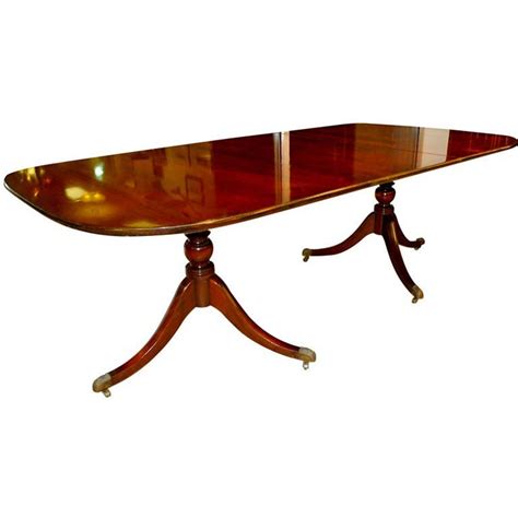 Federal Mahogany Double Pedestal Dining Table By Old Colony At 1stdibs