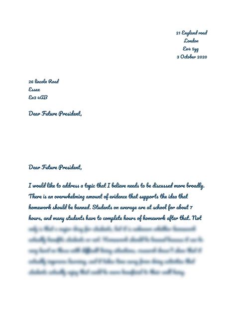 Letter | English Language - GCSE AQA | Thinkswap
