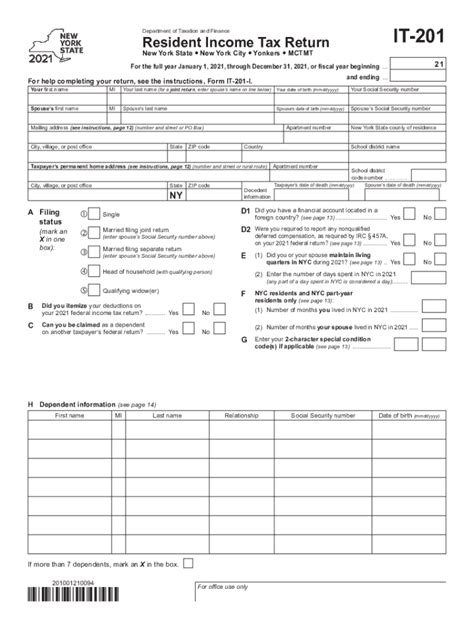 Printable Nys Tax Form It 2