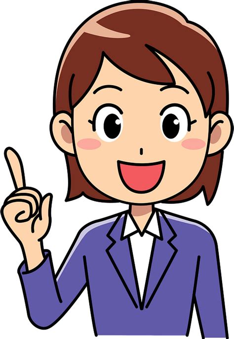 Businesswoman is Giving Advice clipart. Free download transparent .PNG | Creazilla