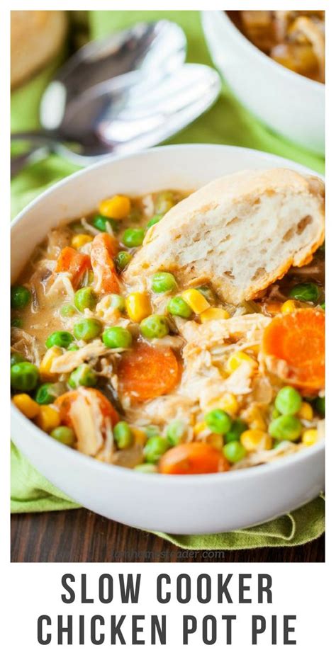 Chicken meal prep just got exciting again. Slow cooker chicken pot pie | Recipe | Food recipes, Slow cooker chicken, Crock pot slow cooker