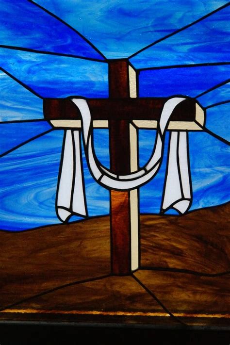 Christian Cross Etsy Stain Glass Cross Stained Glass Art Glass