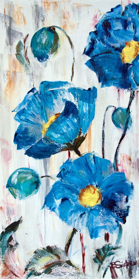 From The Fabulous Flowers Series Poppy Art Poppy Painting Art