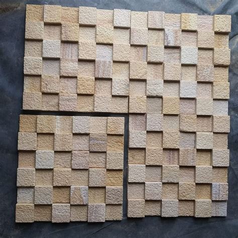 Stone Matte 14mm 3d Outdoor Cladding Wall Tile Size 1x2 Feet300x600