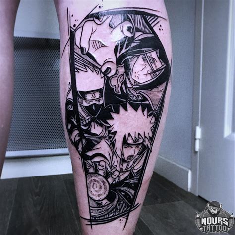 Manga Style Naruto Themed Tattoo By Nourstattoo On Ig Naruto