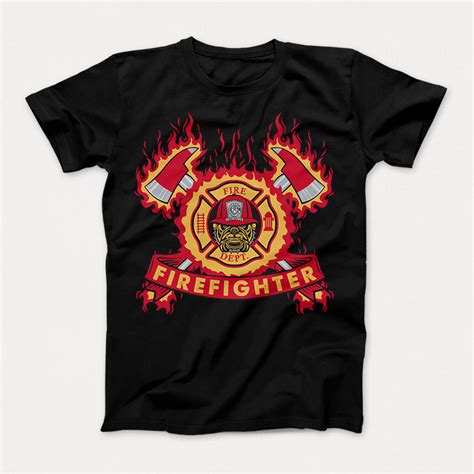 Firefighter T Shirt Design Tshirt Factory