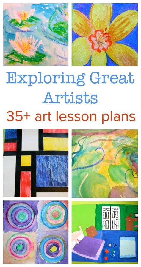 Exploring Great Artists Complete Art Lesson Plans Kindergarten Art
