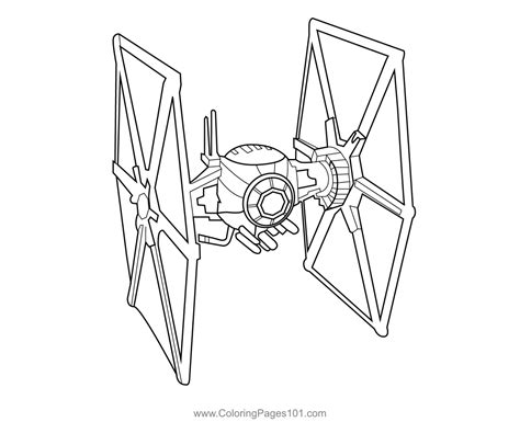 First Order Tie Fighter Fortnite Coloring Page For Kids Free Fortnite