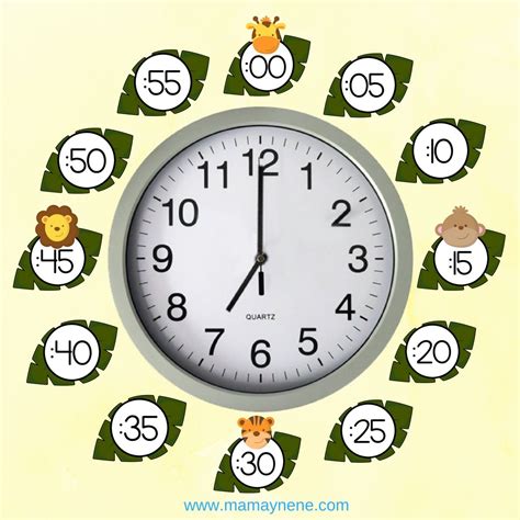 Aprender A Ver La Hora Mamaynene Wall Clock Blog Save Home Decor