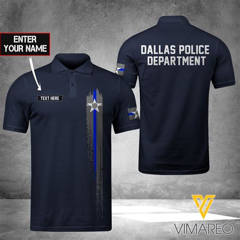 Dallas Police Department Polo Shirt 3d Printed Tmt Department Of