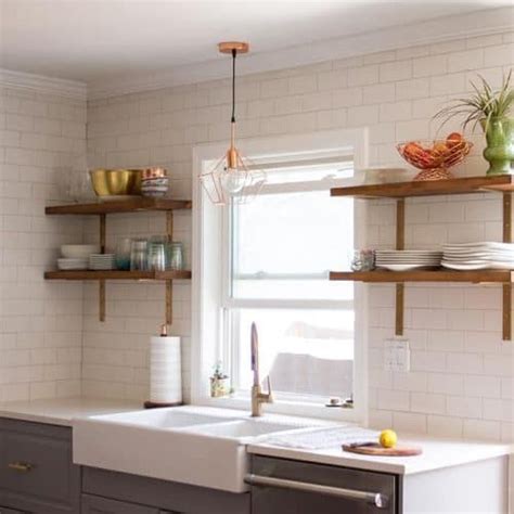 A Diy Kitchen Open Shelving Tutorial — Affordable Solid And Beautiful