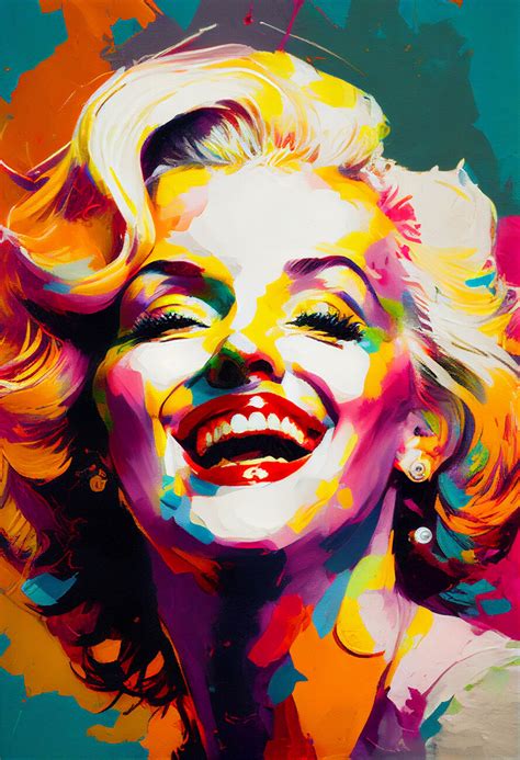 K Nstlerische Illustration Marilyn Pop Art Style Europosters