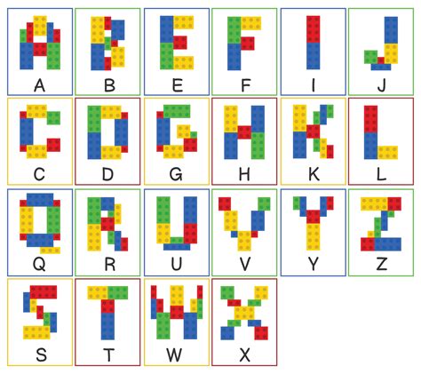 Lego Alphabet Letters Printable Printable Word Searches