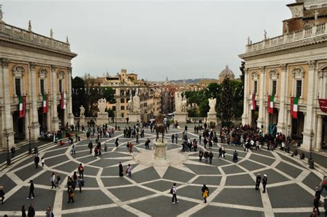 Plaza Del Campidoglio Colina Del Capitolio En Roma