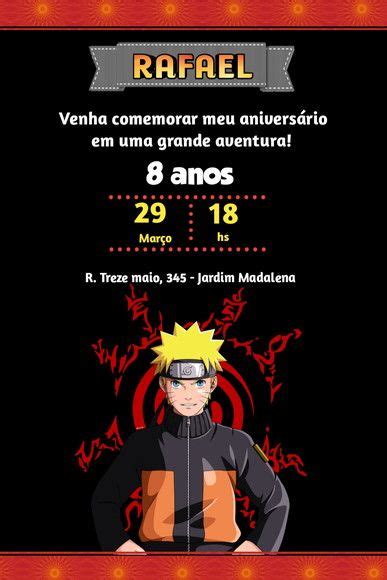 Invitacion Naruto Artofit