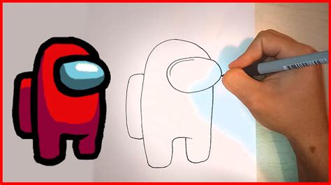 How To Draw Among Us Easy And Step By Step Youtube