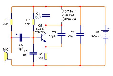 Simple Fm Transmitter And Receiver Circuit Diagram Wiring Core
