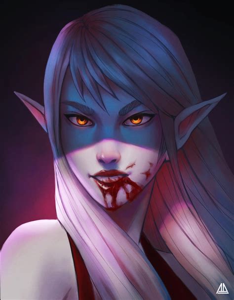 Elven Vampire By Adelfaustart On Deviantart