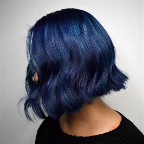 Dark Blue Hair Looks Super Vibrant Against Every Skin Tone Dyed Hair