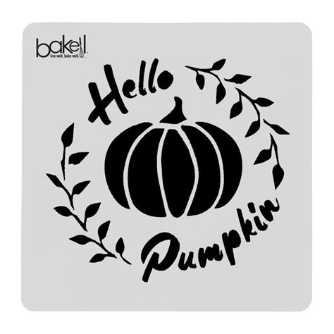 3x3 Hello Pumpkin Stencil