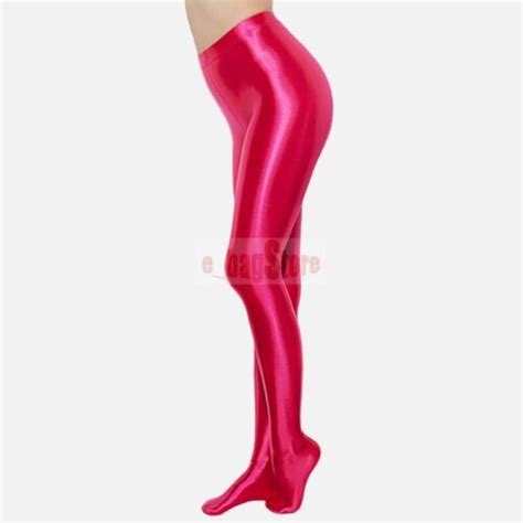 Leohex Womens Nylon Glitter Sexy Stockings Satin Glossy Opaque