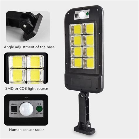 Solar Street Light 160 Smd Led Outdoor Lighting Wireless Ip65