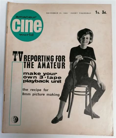 Magazine Vintage Amateur Cine World Film Making Magazine Date Nov 21st 1963 Eur 402 Picclick Fr