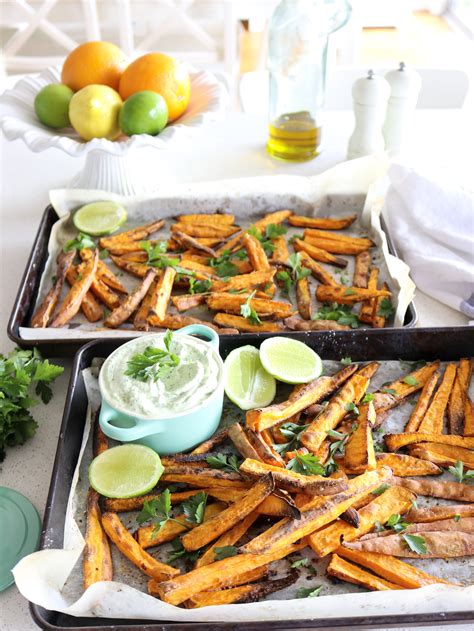 Forget loaded nachos — sweet potatoes packed with black beans, roasted peppers and feta cheese are here to satisfy your cravings. crunchy sweet potato fries w' zesty dipping sauce - my ...