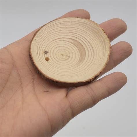 Wood Log Slice Pre Drilled Hole 20 Count 6cm 7cm 8cm Etsy